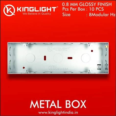 8 model metal box size|8 module metal boxes.